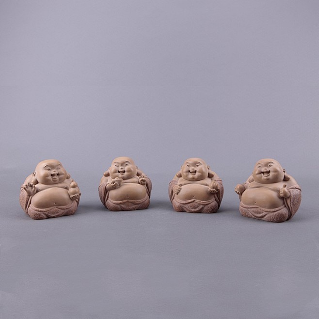 观复博物馆 铁丸石 石塑 福禄寿喜 包邮...