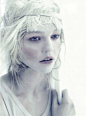 Sasha Pivovarova in “A White Story” by Paolo Roversi for Vogue Italia April 2010