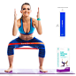 Amazon.com : Resistance Bands Set Exercise Bands - Workout Bands Stretch Bands - Light Medium Heavy Loop Bands Kit for Legs Butt Glutes Yoga Crossfit Fitness Physical Therapy Home Equipment Training for Women Men : Sports & Outdoors