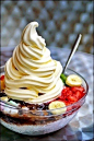 水果混搭冰淇淋，想来一份嘛？http://www.miaozhao100.com/cpsp/ #下午茶#