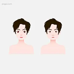 卡通人物男性男生头像整容变化胖瘦五官对比图片大小2000x2000px 图片尺寸324.52 KB 来自PNG搜索网 pngss.com 免费免扣png素材下载！鼻子#变化#插画#对比#改变#减肥#卡通#脸型#男人#男生#男士#男性#胖#