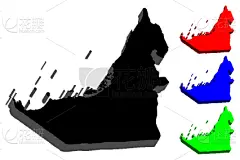 3d map of united arab emirates