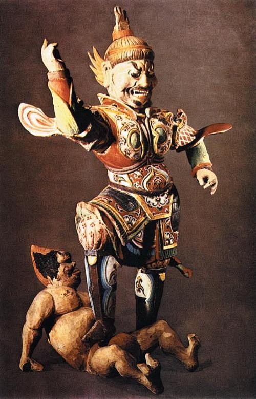 唐代军服:穿绢布甲的唐代武士(新疆吐鲁番.