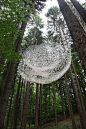 Rainwater Collecting Installation by John Grade Dazzles Like an Outdoor Chandelier | Colossal