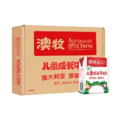 澳牧澳大利亚原装进口儿童牛奶200ml*18盒成长配方牛奶学生早餐奶-天猫超市-天猫Tmall.com-上天猫，就购了-理想生活上天猫