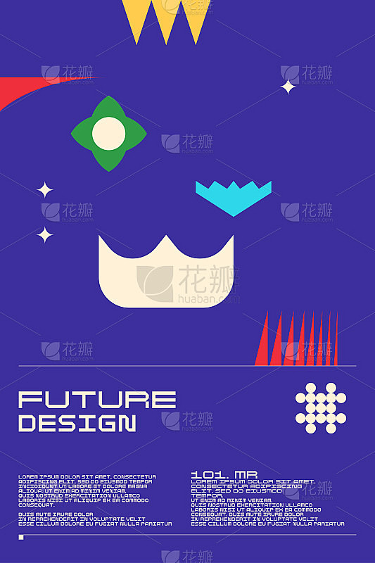 抽象背景的现代时尚风格。海报与简单的平面...