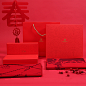 WENSLI万事利秋冬新款保暖厚款年会围巾礼品美好有礼-祈福彩套装-tmall.com天猫