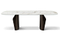 Rectangular marble table FLAME | Marble table by Bonaldo