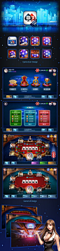 Game ui / Texas Holdem Poker Design #App::