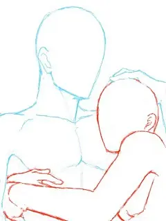 画画素材/码住收藏！】体型差双人互动模板 - 小红书