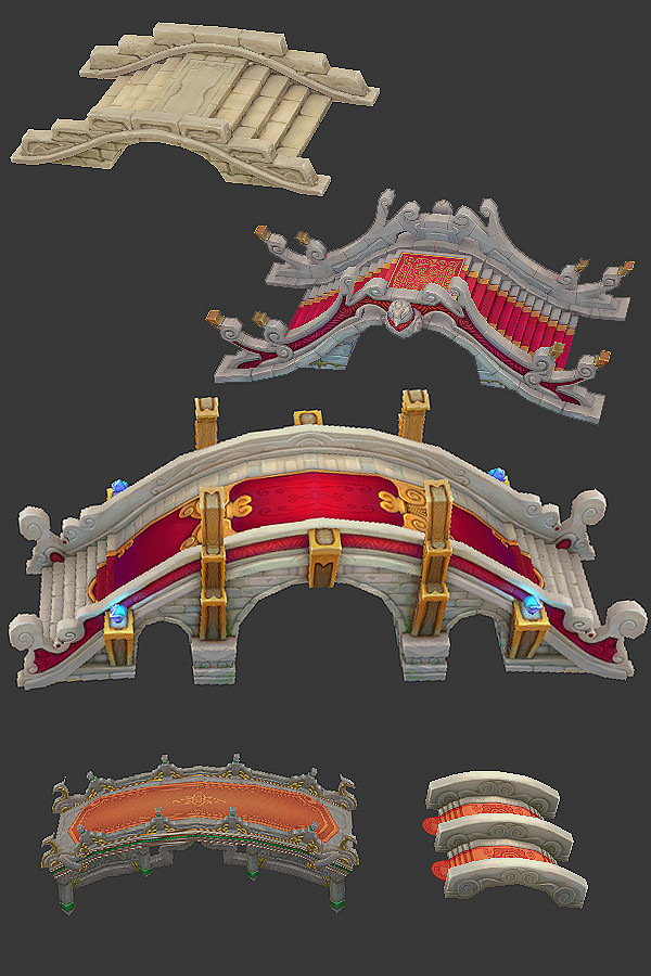 Q版纯手绘3D场景·完整一套-淘宝网