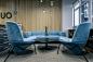 Law Office : The office design of AEQUO has to maintain an ordinary rhythm the company used to live in. The laconic tables and chairs alternate with soft armchairs and sofas like important businesses and rest.