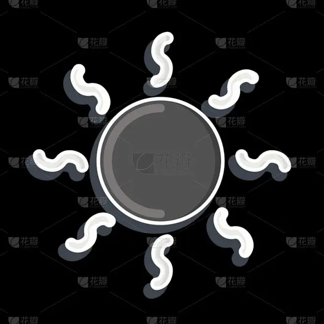 Icon暖气。与空调符号有关。光滑的风格。简单的设计可以编辑。简单的例子图片_光样式-图片图片素材-花瓣网