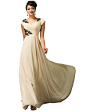 Amazon.com: Belle Poque® Cap Sleeve Chiffon Ball Gown Evening Party Dress: Clothing