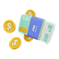 3D money cash