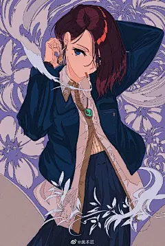 配色独特的少女场景
,
人物插画艺术家
,
焦茶 ​​​​