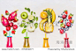 Bottles of Fruits smoothies with various ingredients on white wooden background, top view. Superfoods and healthy lifestyle or detox diet food concept. - 站酷海洛正版图片, 视频, 音乐素材交易平台 - Shutterstock中国独家合作伙伴 - 站酷旗下品牌