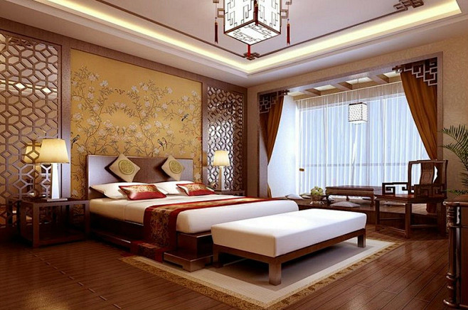 古典中式卧室装修效果图