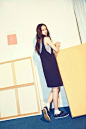 Krystal郑秀晶为美国鞋履品牌Keds拍摄的最新画报