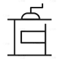 Coffee grinderCoffee shop icon pack  line icons.