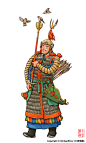 #中国史 明代萬曆皇帝の親衛兵 - 大塗鴉國Ginkgostory的插画