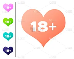 18岁到19岁,分离着色,图标,珊瑚,动物心脏,白色,成年的,疤,满足,爱