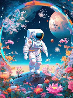 奇域AI丨‍宇航员孤独星球探险家 - 小红书