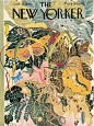 Vintage New Yorker covers // The New Yorker // vintage editorial illustration