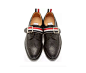 Thom Browne 黑色真皮绑带皮鞋_FLARE #欧美# #英伦#@北坤人素材