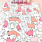 一组萌萌的简笔画素材~ #马克笔#  ins：kirakiradoodles   ​（转）via @ins插画 ​ ​​​​