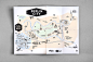 Illustrated City Guide : I created an illustrated city guide for the Hampton by Hilton Hotel Berlin. The idea was to develope an individual map, which works as a printed folder as well as an interactive online guide. Everything on the map is drawn by hand
