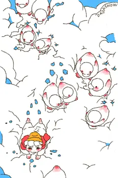 大宝鸭鸭可爱暖心日常头像可爱的男孩纸超可爱下雪堆雪人摔倒壁纸