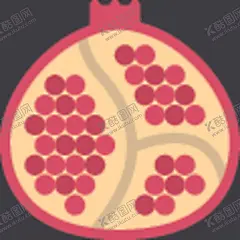 石榴 【酷图网】UI,标识,标志矢量,简笔画,简约,扁平,西瓜,猕猴桃,柠檬,橙子,香蕉,鸡蛋,西兰花,芹菜,胡萝卜,玉米,茄子,芒果,萝卜,辣椒,大蒜,石榴,豆角,黄瓜,菠萝,凤梨,包菜,白菜,南瓜,草莓,哈密瓜,蘑菇,香菇,菌类,青椒,菜椒,水萝卜,梨,葡萄,苹果,杏,桃子,土豆,马铃薯,水果,蔬菜,生鲜,新鲜