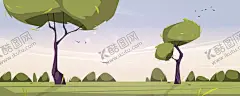 卡通风景 【酷图网】卡通风景,卡通自然,自然风景插画,手绘风景,山坡,郊野,平原,蓝天白云,卡通蓝天,卡通白云,卡通天空,