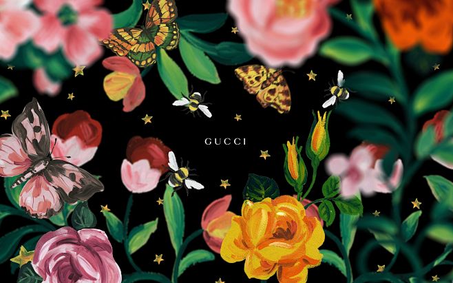 Gucci Floral Wallpap...