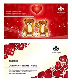 创意简约彩色名片模板