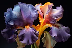 花朵玉蝉花植物鸢尾花花朵图片摄影图
