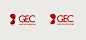 Red GEC logo simple and complex