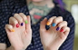 rainbow Nails.