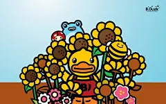 大黄鸭可爱电脑桌面壁纸