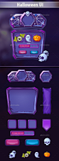 万圣节UI(用户界面游戏资产Halloween UI - User Interfaces Game Assets2 d、按钮、复选框,框架,框架,gui,万圣节,图标,ui 2d, button, checkbox, frame, framework, gui, halloween, icons, ui