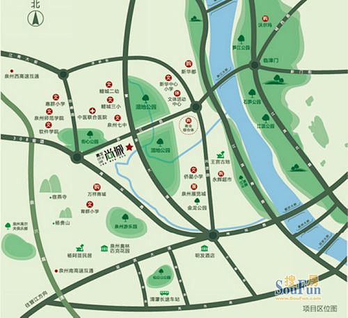 嘉龙尚城交通图区位图