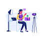 work from home illustraly set 3