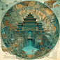 Midjourney 圆形构图
