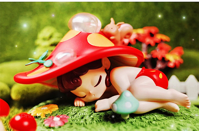 绝美治愈系Sleep森之精灵盲盒落叶彩蝶...