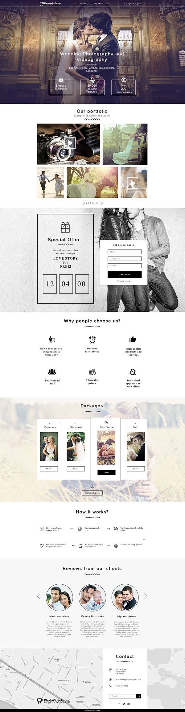 landing-page wedding...