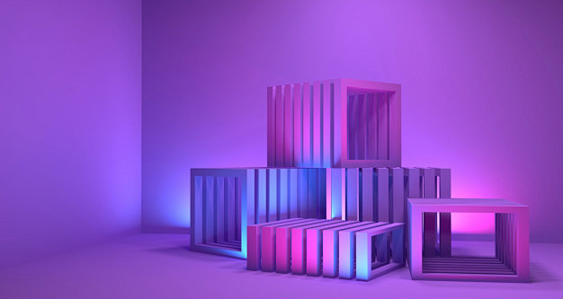 几何3d深度背景Premium Phot...