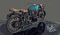 Café Racer, Eric Toubal : An old school Ural MotorBike with BMW license engine, transformed in Cafe Racer by me. 
I Made the modeling long time ago, initially as a gift for friends movie.
I decided to upgrade it as a Cafe Racer in summer 2016. Texturing a