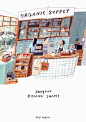 Organic Supply, Bangkok Illustration by Moreparlsey