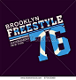 graphic BROOKLYN FREESTYLE for shirt and print